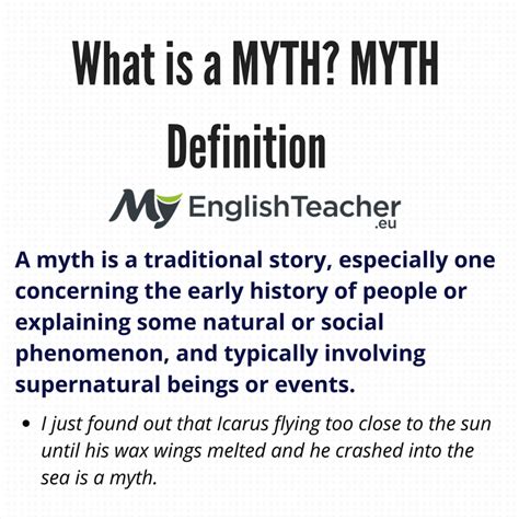 myth myth definition myenglishteachereu