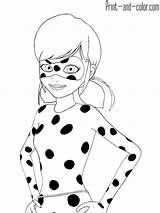 Coloring Ladybug Pages Noir Cat Color Miraculous Print Colorear Para sketch template