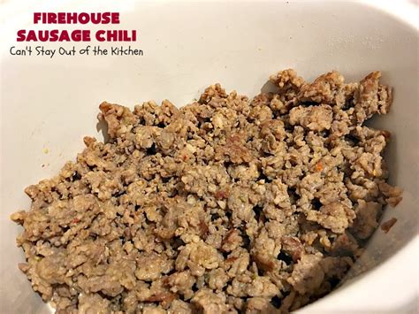 firehouse sausage chili can t stay out of the kitchen