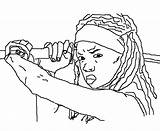 Michonne Gartic sketch template