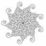 Zentangle Zendoodle Radial sketch template