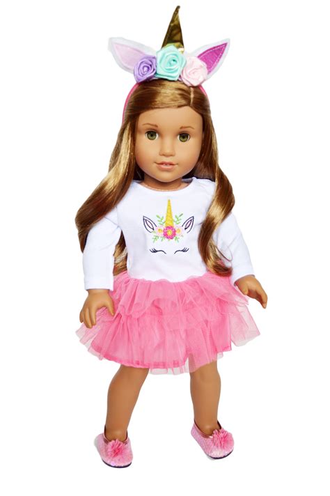 brittanys pink unicorn outfit  american girl dolls   life