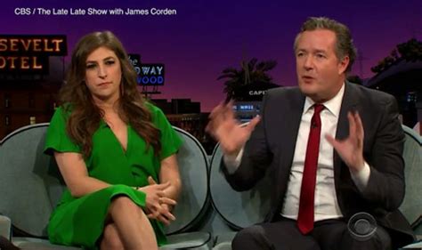 Piers Morgan Left Red Faced As Big Bang Theory Star Flashes Breasts