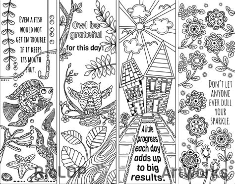 colouring bookmark templates print    cardstock  thick