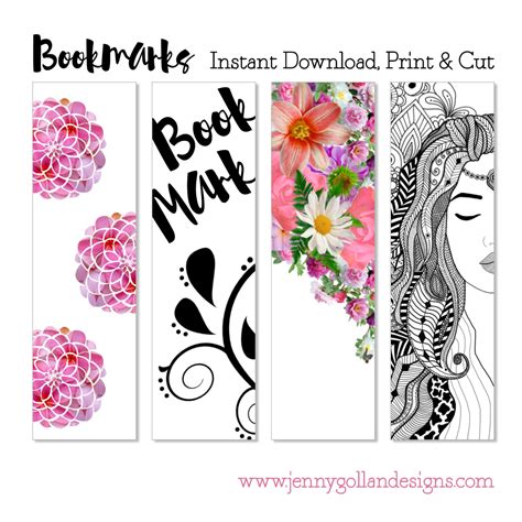 bookmark template bookmarks  printable bookmarks templates