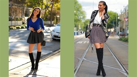 pretty mini skirts  boots youtube