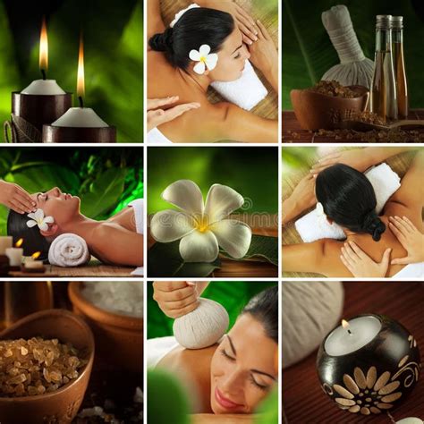 spa collage spa theme photo collage composed   images ad