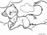 Wolf Coloring Pages Anime Cute Chibi Print Easy Baby Pup Drawings Printable Simple Colouring Girl Cartoon Cliparts Color Animal Getcolorings sketch template