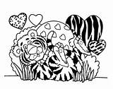Coloring Sheets Valentines sketch template