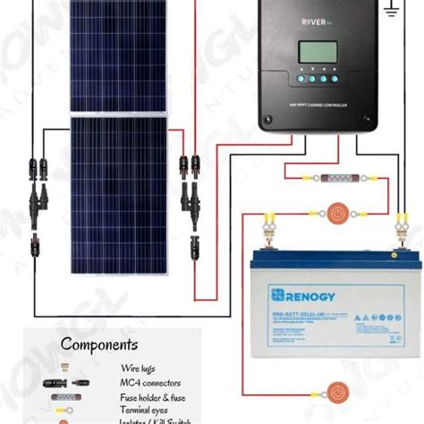 solar panel wiring diagrams  rvs campers vans caravans
