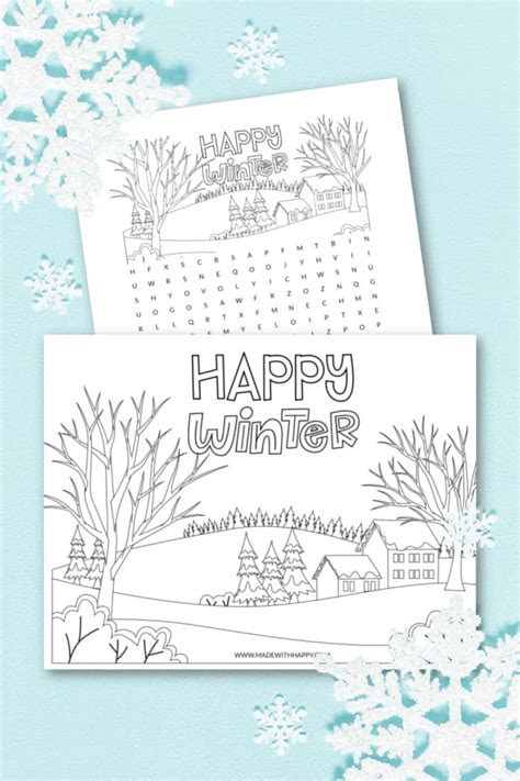 winter coloring pages  kids  kids coloring