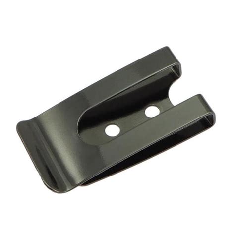 belt clip  mm mm black nickel pet hardware