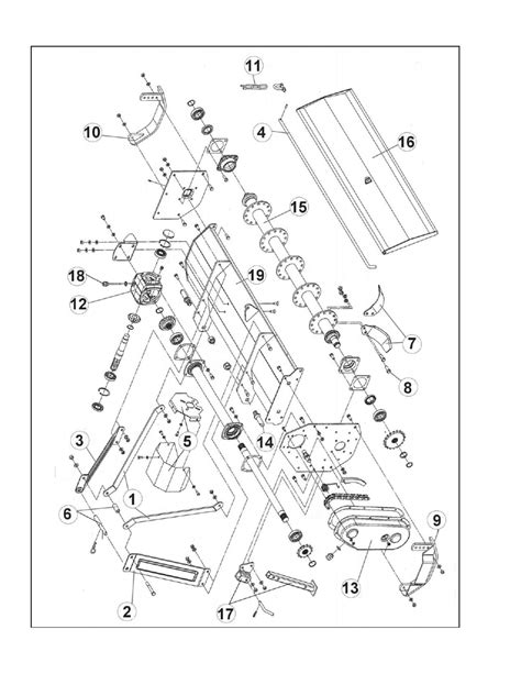 king kutter tiller gearbox parts diagram