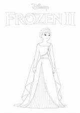 Nokk Elsa sketch template