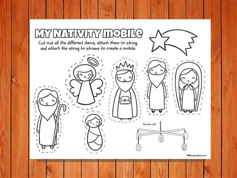 printable nativity crafts printable word searches