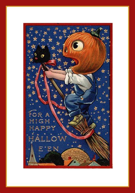 vintage halloween postcards  halloween poems  printable