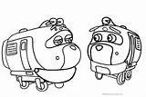 Chuggington Coloring Pages Characters Two Printable Kids sketch template