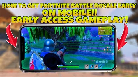 How To Get Fortnite Battle Royale Mobile Early And