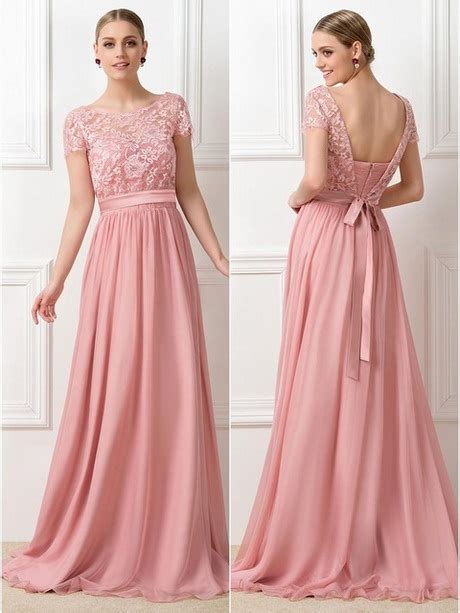 bruiloft jurk roze