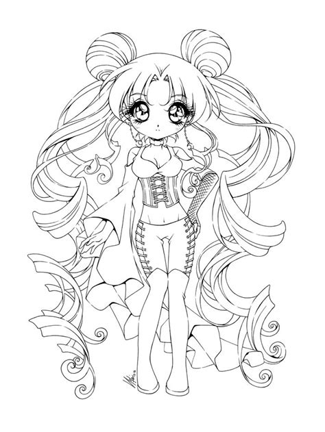sailormoon goth chibi coloring pages sailor moon coloring pages
