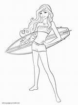 Coloriages Gratuits Surfer sketch template
