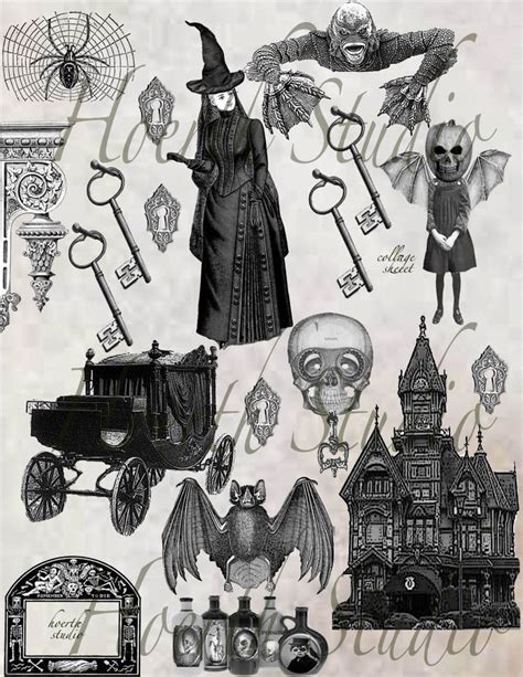 gothic printables google search halloween printables macabre