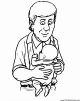 Coloring Baby Holding Clipart Fathers Father Pages Dad Drawing Gif Brushing Cliparts Mom Para Tooth Popular Colorear Index Getdrawings Library sketch template