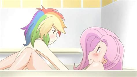 Flutterdash Rainbow Dash Fluttershy Anime