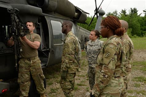 ny army national guard helicopter company conducts machine gun training