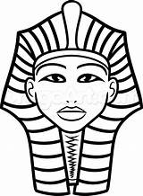 Tut Pharaoh Dragoart Childrencoloring Clipartmag Clipart sketch template