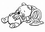 Winnie Lunch Napping sketch template