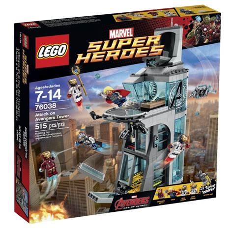 details   marvel lego sets iron man  ultron attack  avengers tower diskingdomcom