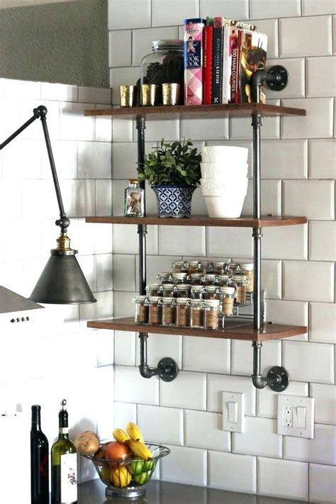amazing industrial kitchen shelf design  organize  kitchen