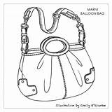 Coloring Gucci Iconic Kemer Marni Handbag sketch template