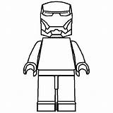 Lego Iron Man Coloring Pages Figure Printable Drawing Print Minifigure Template Mask Stikbot Person Getcolorings Homem Colorir Ferro Para Superhero sketch template
