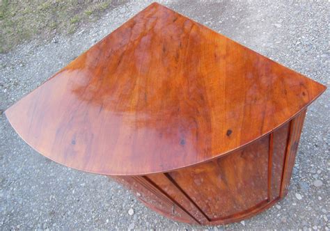 halbhoher biedermeier eckschrank kirschholz schrank