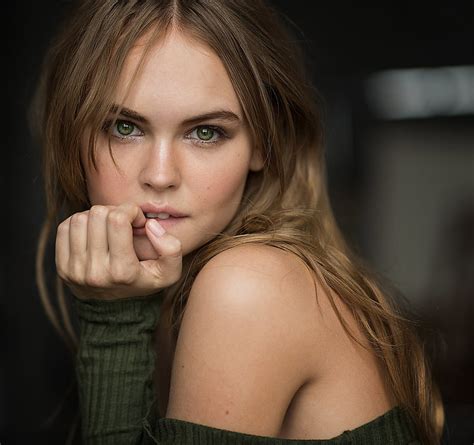 Hd Wallpaper Anastasia Scheglova Women Face Model Green Eyes Long