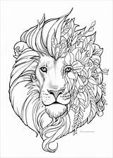 Lion Coloring Pages Mandala Adult Adults Printable Color Fantasy Hard Favoreads Head Colouring Print Club Book Detailed Kids Books Coloriage sketch template