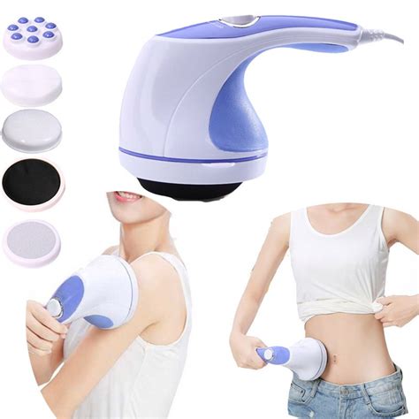 electric full tone spin body massager 5 headers relax spin slimming