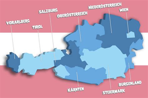 alle  bundeslaender von oesterreich auf einen blick