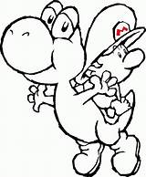 Coloring Pages Mario Yoshi Basketball Library Clipart Clip sketch template