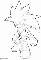Sonic Coloring Pages Silver Hedgehog Super Drawing Endearing Enchanting Pngkey Background sketch template