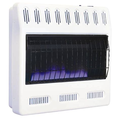 williams  btu blue flame vent  natural gas wall heater  built  thermostat