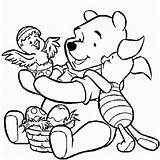 Pooh Pages Winnie Piglet Ausmalbilder Ostern Pascoa Páscoa Tudodesenhos sketch template