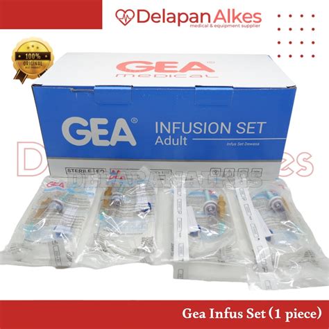 Jual Gea Infus Set Dewasa Satuan Per Piece Selang Infusion Set Adult