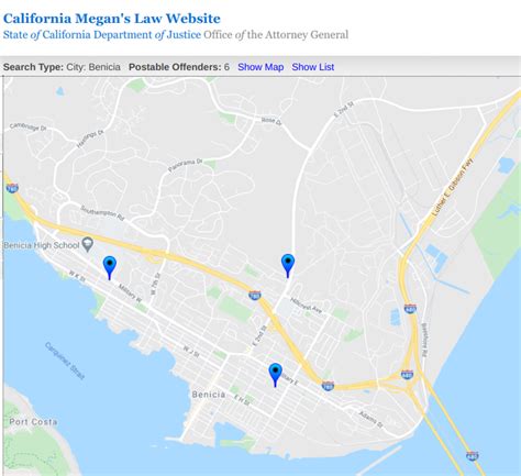 6 Sex Offenders Living In Benicia 2020 Safety Map Benicia Ca Patch
