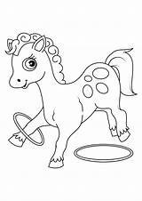 Colorare Cerchi Cavallo Hoepels Paard Aros Pferd Reifen Malvorlage Caballo Scarica Große Grote sketch template