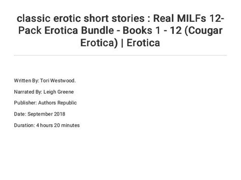 Classic Erotic Short Stories Real Milfs 12 Pack Erotica Bundle