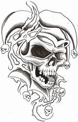 Jester Thelob Skulls Wicked Draw Tatuajes Gangster Awesome Harlekin Chicano Zeichnungen Airbrush Payasos Clowns Calaveras Jocker Crâne Tatueringar Fc01 Totenkopf sketch template