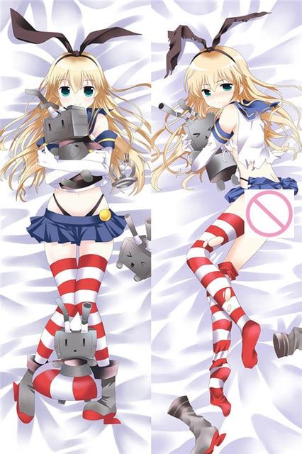 Hot Anime Kantai Collection Sexy Battleship Girl Shimakaze Throw Pillow